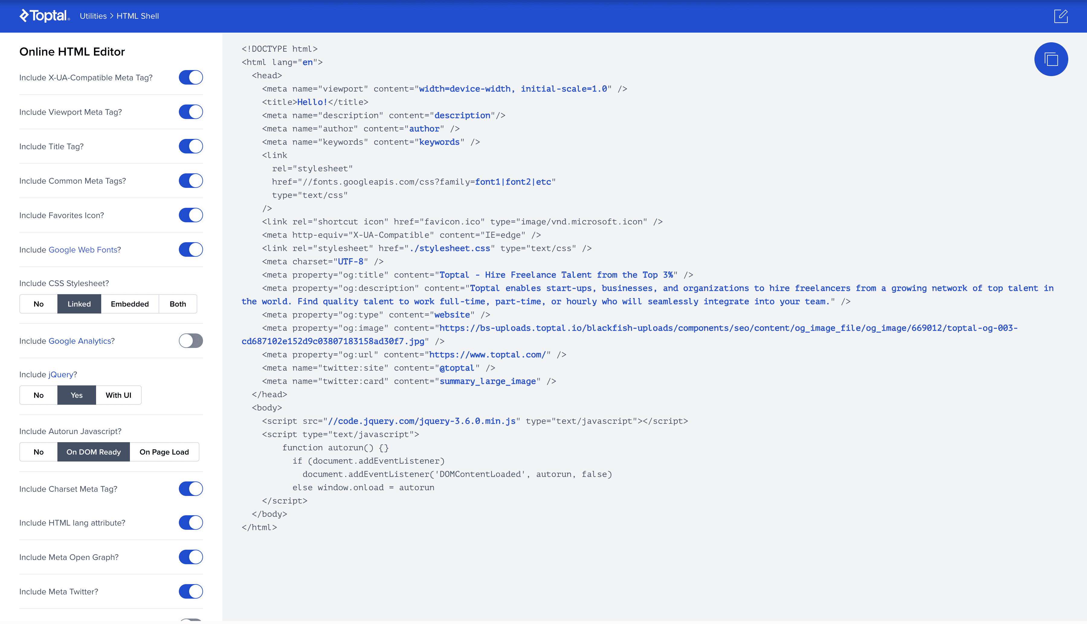HTMLShell project image